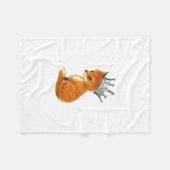 Baby Fox Crown Fleece Blanket (Voorkant (Horizontaal))