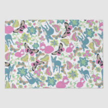 Baby Fox en bloemen geschenktas