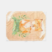 Baby Fox Fleece Blanket Deken (Voorkant (Horizontaal))
