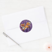 Baby Fox Ronde Sticker (Envelop)