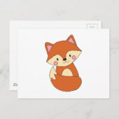 Baby Fox-vormgeving met fox-kunstvos Briefkaart (Voorkant / Achterkant)