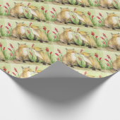 Baby Foxes Cadeaupapier (Hoek)