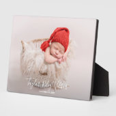 Baby Frameless Photo Tabletop Easel Terug Fotoplaat (Zijkant)