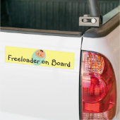Baby, Freeloader aan boord #2 - Bumpersticker (Op Truck)