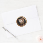 Baby frettengezicht - Schattigee fretten Ronde Sticker (Envelop)