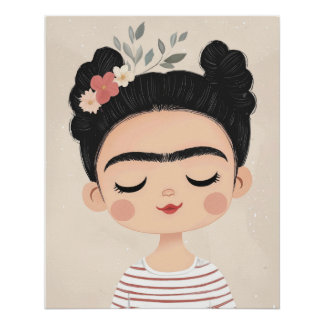 Baby Frida Muurkunst, Cute Kinderkamer Decoratie S Perfect Poster