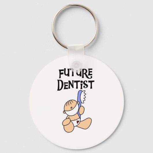 Baby Future Dentist T-shirts en cadeaus Sleutelhanger (Voorkant)