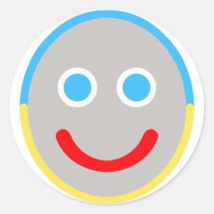 Baby Futz-Tamago rondom Ronde Sticker