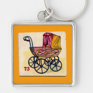 Baby-game-kaart Sleutelhanger