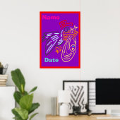 Baby Geboortedag Poster (Thuiskantoor)