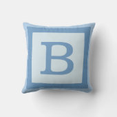 Baby Geboortestatistieken Blauw Verjaardagsgewicht Kussen (Achterkant)