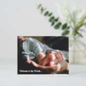 Baby Geboren Briefkaart (Staand voorkant)