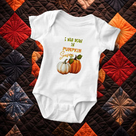 Baby Geboren in Pompoenseizoen Romper