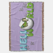 Baby Gecko in Egg Deken (Voorkant Verticaal)