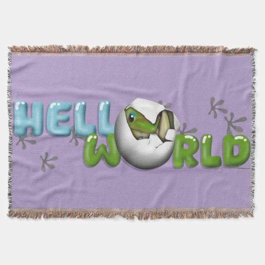 Baby Gecko in Egg Deken (Voorkant)