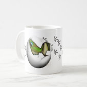 Baby Gecko in Egg Koffiemok (Voorkant links)