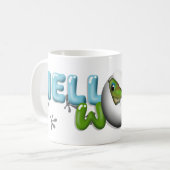 Baby Gecko in Egg  Koffiemok (Voorkant links)