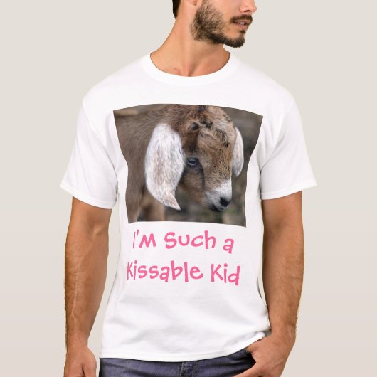 baby-geit, ik ben zo'n Kissable Kind T-shirt (Voorkant)