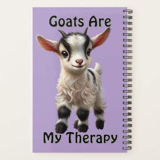 Baby Geit met pluizige vacht en heldere expressie Planner (Achterkant)