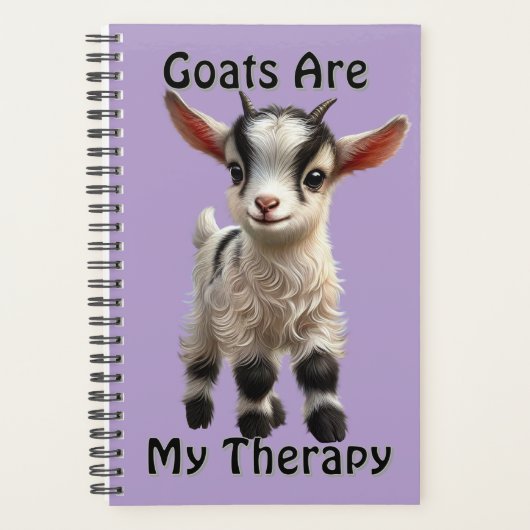 Baby Geit met pluizige vacht en heldere expressie Planner (Voorkant)