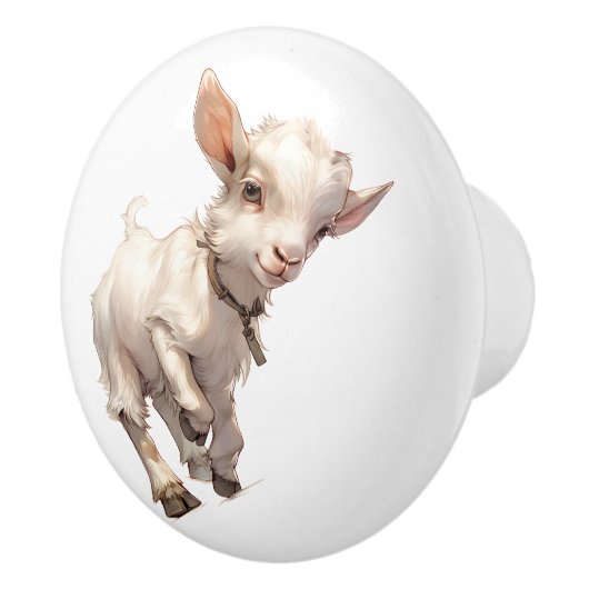 Baby geit te veel plezier keramische knop (Rechts)