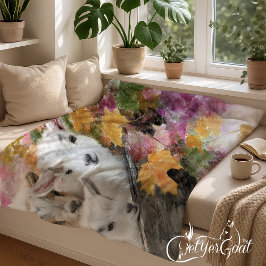 Baby Geiten in Herfst Foliage 8 Fleece Deken