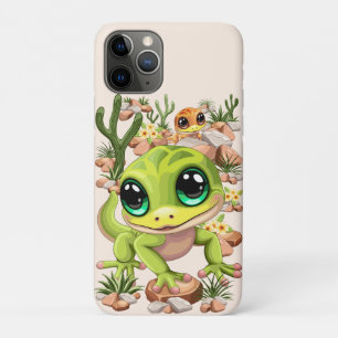 Baby Gekko's Schattigee stripfiguren iPhone 11 Pro Hoesje