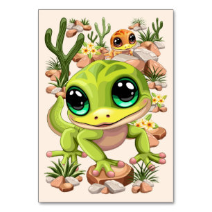 Baby Gekko's Schattigee stripfiguren Kaart