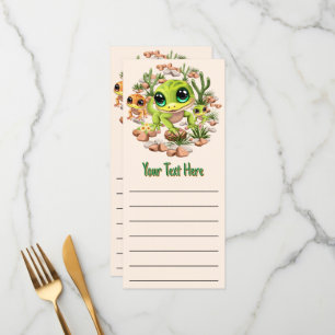 Baby Gekko's Schattigee stripfiguren Menu