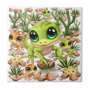 Baby Gekko's Schattigee stripfiguren Tegeltje