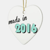 Baby gemaakt in 2016 keramisch ornament (Links)