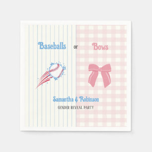 Baby gender onthullen Baseballs of Bows Servet