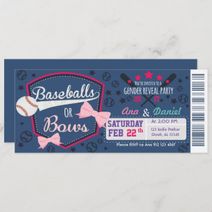 Baby-gender-openbaring - Baseballen of Bows Kaart