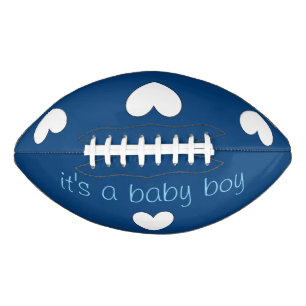 baby gender reveal (boy) football van dalDesignNZ