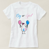 Baby Gender Reveal Party T-Shirt (Design devant)