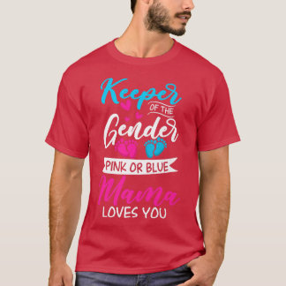 Baby Gendergelijkheid onthult roze en blauwe moede T-shirt