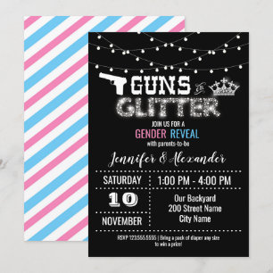 Baby Geslacht onthullen Pistolen of Glitter Kaart