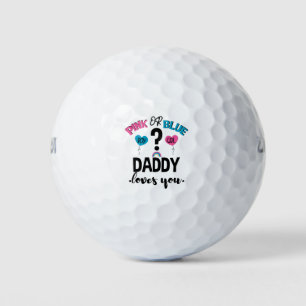 Baby Geslacht Onthulling Roze Of Blau Papa Houdt V Golfballen