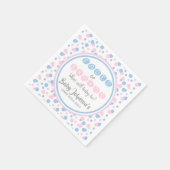 Baby Geslacht Onthulling - Vervagende of Vlecht se Servet (Hoek)