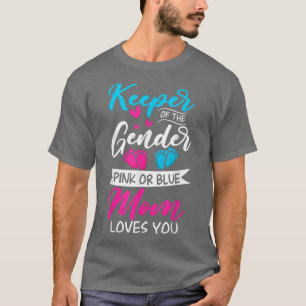 Baby Geslacht onthult roze douche of blauwe mama h T-shirt