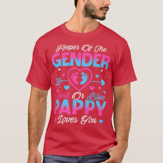 Baby Geslacht Reveal Feest Roze Of Blauwe Pappy Lo T-shirt