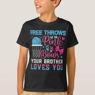 Baby Geslacht Vrije duwen Roze Bows Brother T-shirt