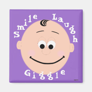 Baby gezicht glimlachen magneet