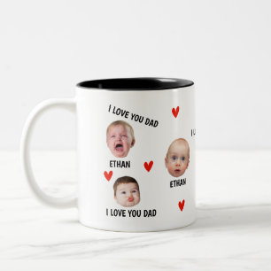 Baby Gezicht Mok, Gepersonaliseerde Gezicht Mok, U Tweekleurige Koffiemok