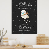 Baby Ghost Baby shower Petite Affiche de bienvenue (Cuisine)