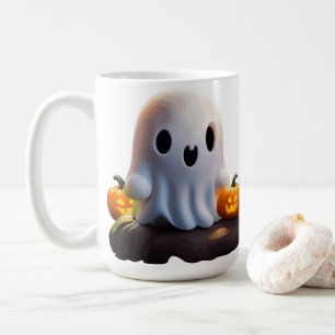 Baby Ghost Creepy Schattige Halloween karakter Koffiemok