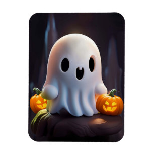 Baby Ghost Creepy Schattige Halloween karakter Magneet