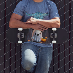 Baby Ghost Creepy Schattige Halloween karakter Skateboard