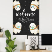 Baby Ghost Halloween Baby shower d'automne Affiche (Bureau à domicile)