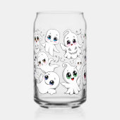Baby Ghosts Spooky Schattigee Halloween Mood Blikvorm Glas (Rechts)